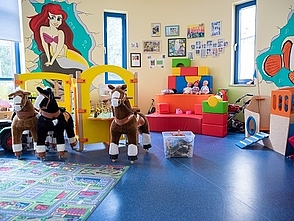 Spielzeug im Spielzimmer der Kinderklinik Rostock
